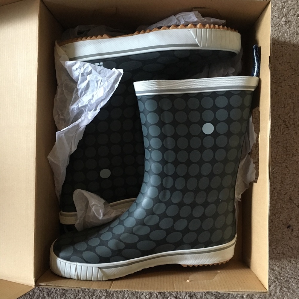 Tretorn rain boots grey dots euro 36